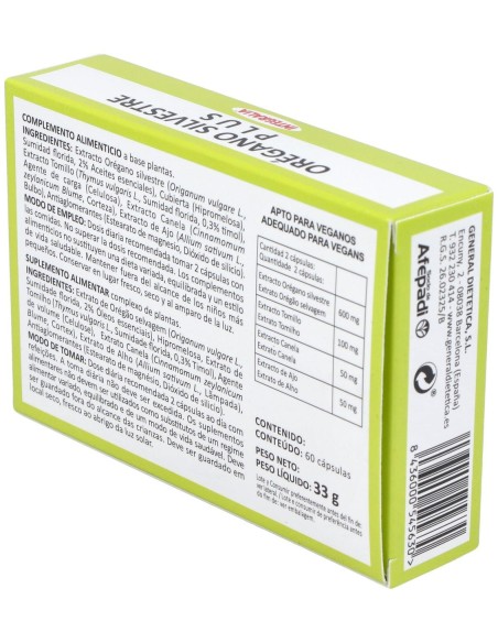 Integralia Oregano Silvestre Plus 60Caps