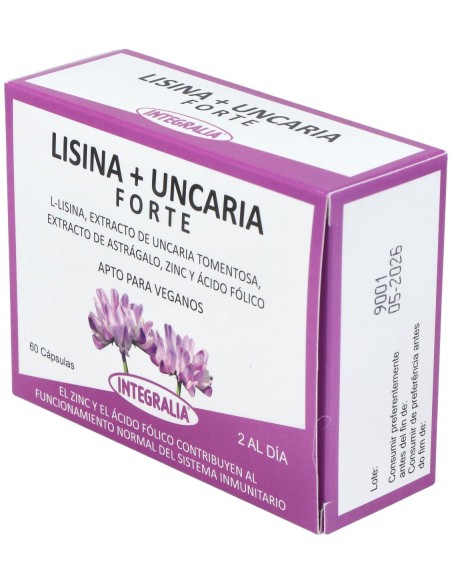 Integralia Lisina + Uncaria Forte 60Caps
