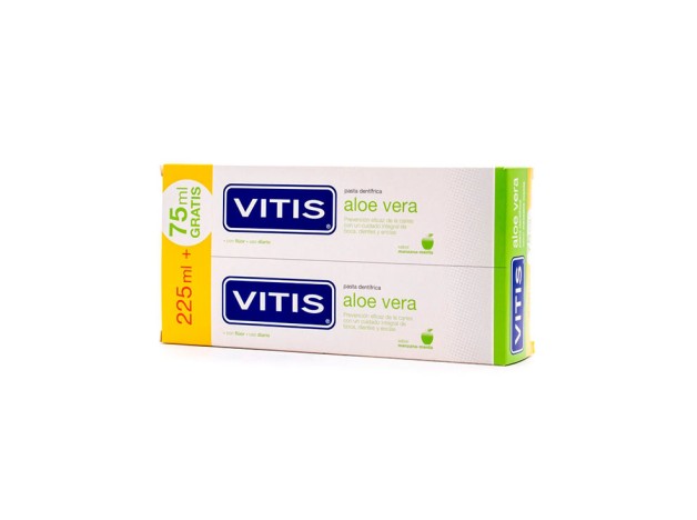 Vitis Aloe Vera Pasta Duplo Manzana 2X150Ml