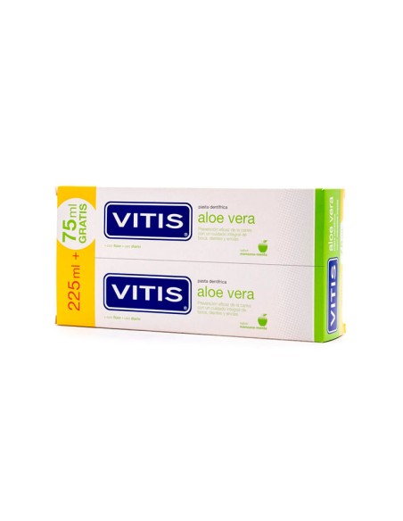 Vitis Aloe Vera Pasta Duplo Manzana 2X150Ml