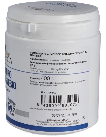 Ana María Lajusticia Cloruro De Magnesio Cristalizado, 400 G