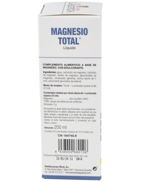 Lajusticia Magnesio Total Sabor Limón 200Ml
