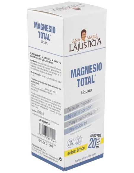 Lajusticia Magnesio Total Sabor Limón 200Ml