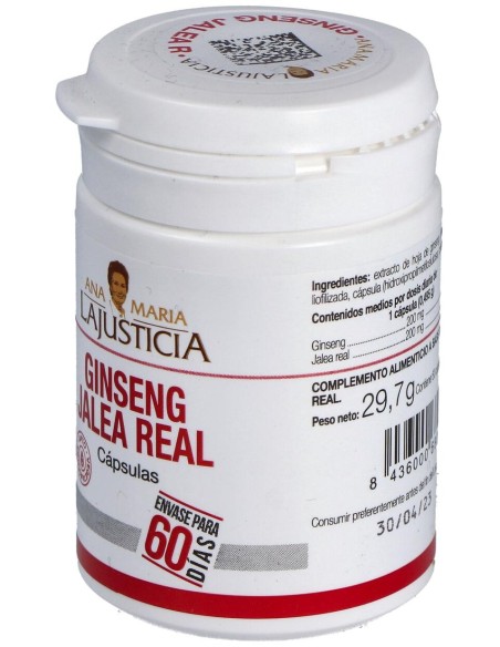 Ana Maria Lajusticia Ginseng Con Jalea Real 60Caps