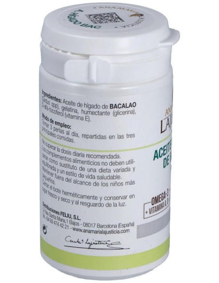 Ana Maria Lajusticia Aceite De Hígado De Bacalao 90 Perlas