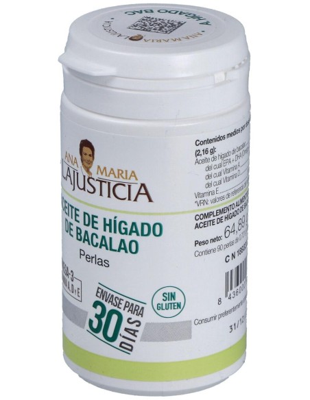 Ana Maria Lajusticia Aceite De Hígado De Bacalao 90 Perlas