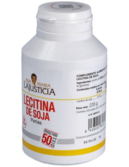 Ana Maria Lajusticia Lecitina De Soja Perlas 300Uds