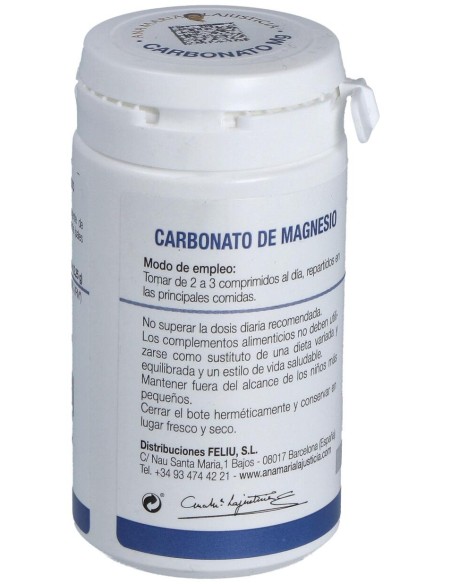 Ana María Lajusticia Carbonato De Magnesio, 75 Comprimidos