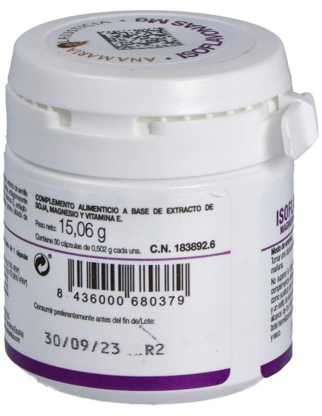 Ana Maria Lajusticia Isoflavonas Magnesio + Vitamina E 30Caps