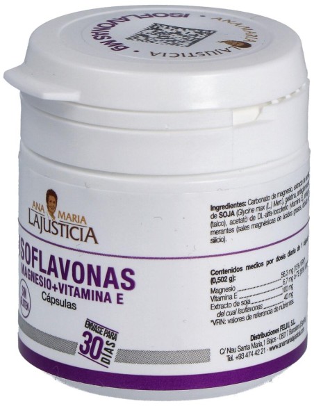 Ana Maria Lajusticia Isoflavonas Magnesio + Vitamina E 30Caps