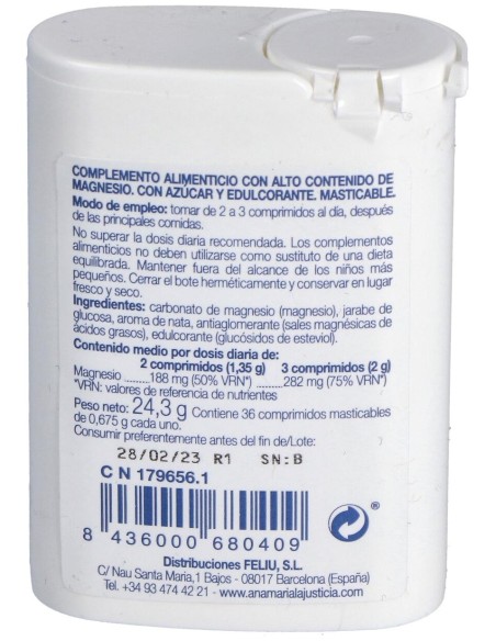 Lajusticia Mag-Mast Sabor Nata 36Comp Masticables