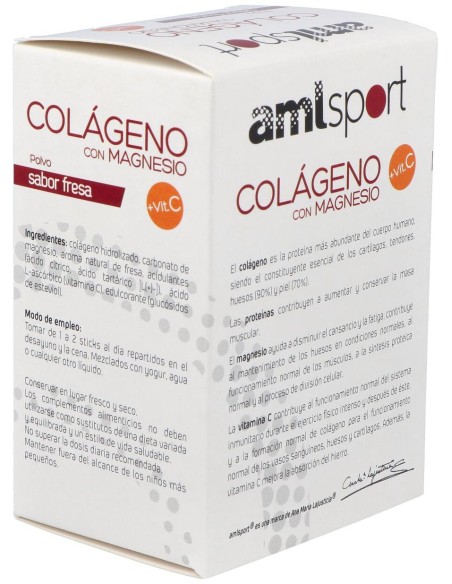 Ana María Lajusticia Sport Colágeno Con Magnesio + Vitamina C, 20 Uds