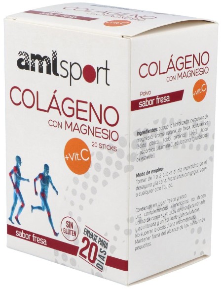 Ana María Lajusticia Sport Colágeno Con Magnesio + Vitamina C, 20 Uds