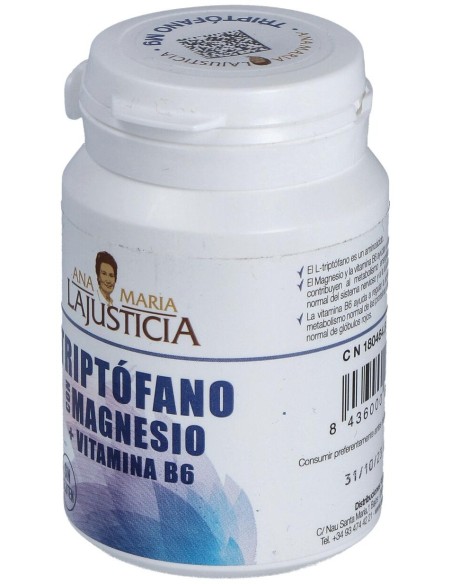 Ana Maria Lajusticia Triptófano Con Magnesio + Vitamina B6, 60 Comprimidos