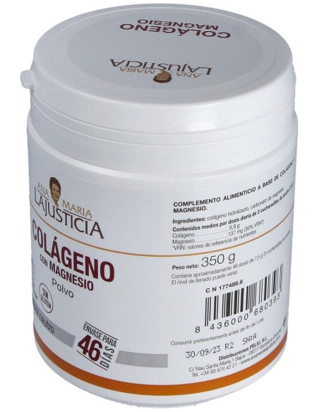 Ana Maria Lajusticia Colágeno Con Magnesio Sabor Neutro 350G