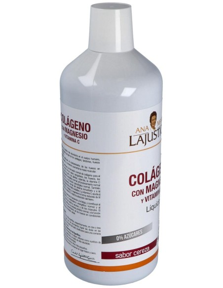 Ana Maria Lajusticia Colágeno Con Magnesio Y Vitc Sabor Cereza 1L