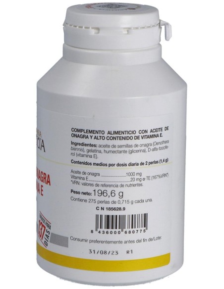 Ana Maria Lajusticia Aceite De Onagra + Vitamina E 275 Perlas