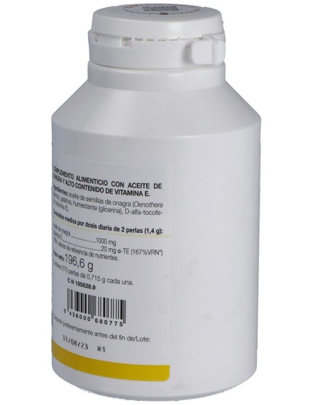 Ana Maria Lajusticia Aceite De Onagra + Vitamina E 275 Perlas