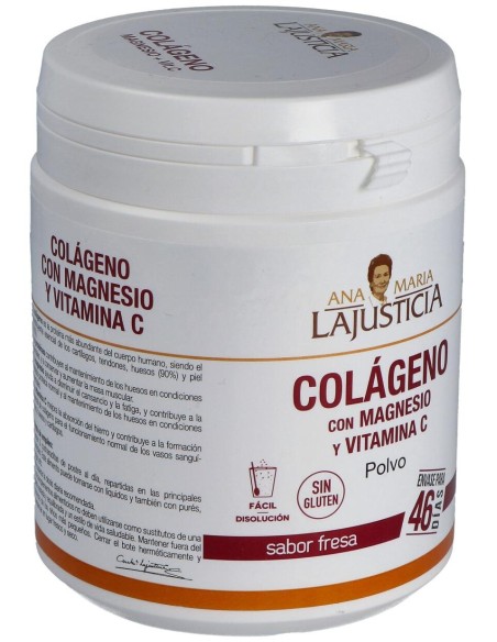Ana Maria Lajusticia Colágeno Con Magnesio Y Vitamina C Sabor Fresa 350G