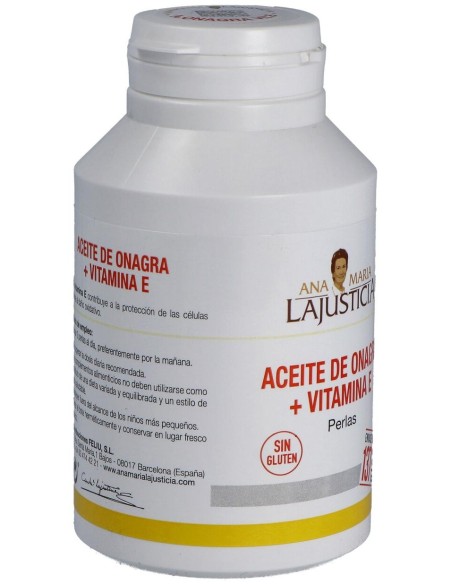 Ana Maria Lajusticia Aceite De Onagra + Vitamina E 275 Perlas