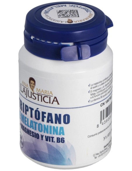 Ana Maria Lajusticia Triptófano Con Melatonina + Magnesio Y B6 60Comp