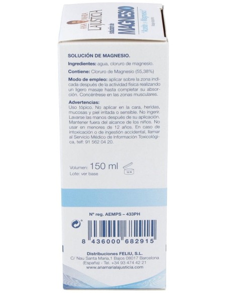 Ana Maria Lajusticia Aceite De Magnesio Masaje 150Ml