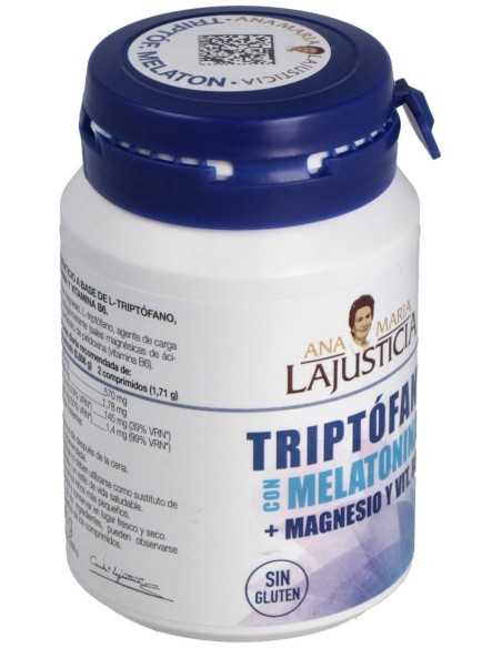 Ana Maria Lajusticia Triptófano Con Melatonina + Magnesio Y B6 60Comp