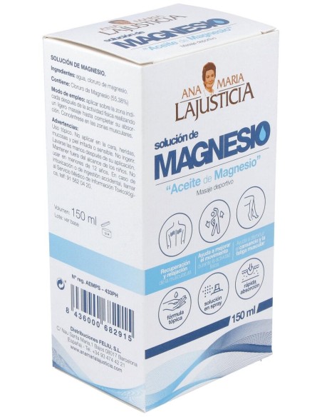 Ana Maria Lajusticia Aceite De Magnesio Masaje 150Ml