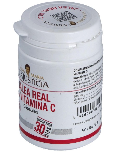 Ana María Lajusticia Jalea Real Con Vitamina C, 60 Cápsulas