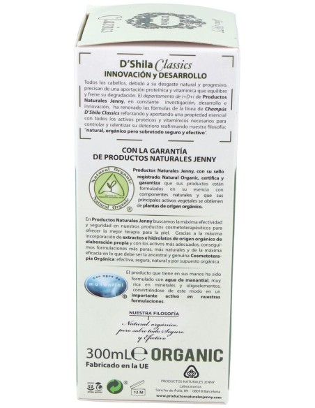 D'Shila Champú De Tomillo Anticaspa 300Ml
