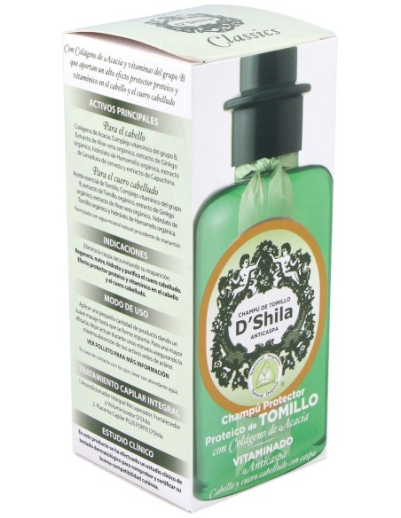 D'Shila Champú De Tomillo Anticaspa 300Ml