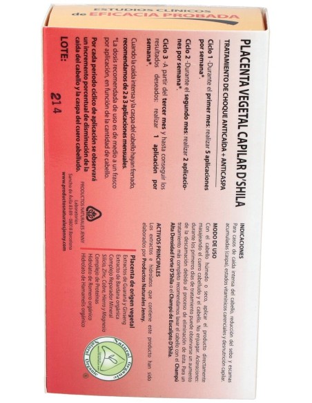D'Shila Placenta Capilar Vegetal Plus Forte 4X25Ml