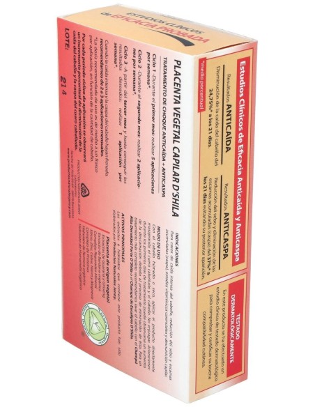 D'Shila Placenta Capilar Vegetal Plus Forte 4X25Ml