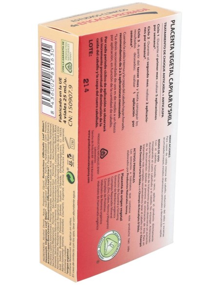 D'Shila Placenta Capilar Vegetal Plus Forte 4X25Ml