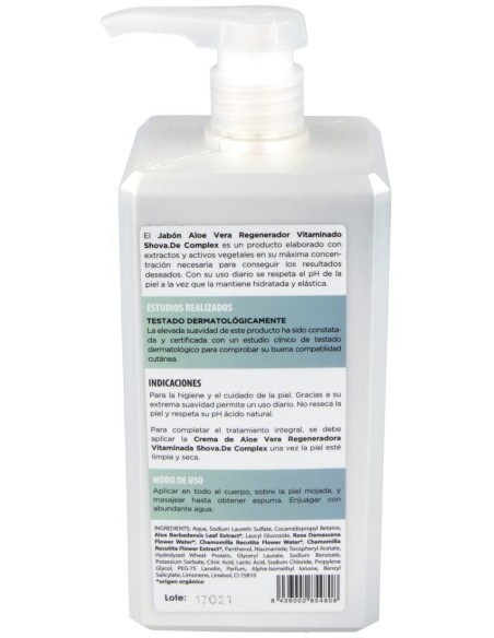 Shova.De Jabón Complex Aloe Vera Vitaminado 1L