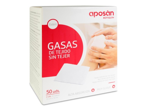Aposan Gasa Esteril Tejido Sin Tejer 50 Uds
