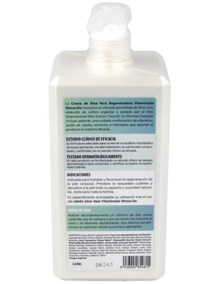 Shova De Leche Corporal Aloe Vera 1L
