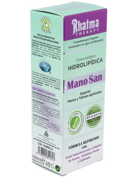 Rhatma Mano San Crema Para Manos Secas Y Sensibles 100Ml