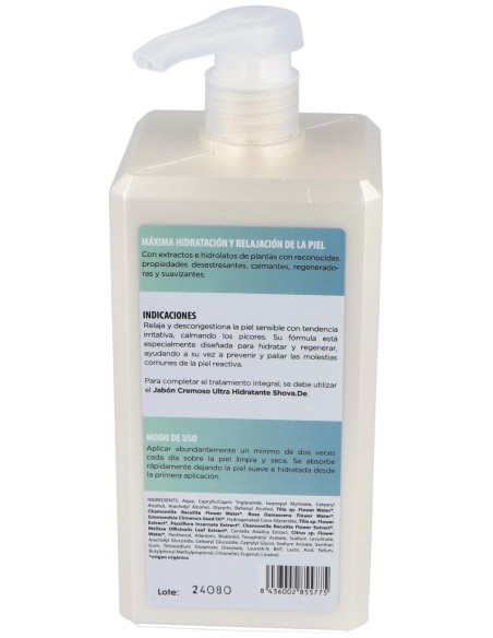 Crema Corporal Calmante Para Pieles Sensibles 1L.