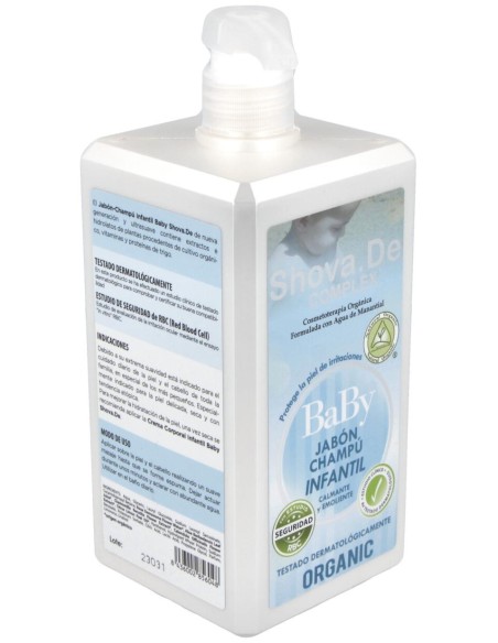 Baby Shova De Jabon Champu Infantil Aloe 1Litro