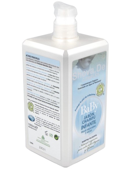Baby Shova De Jabon Champu Infantil Aloe 1Litro