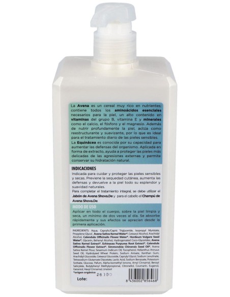 Shova De Leche Corporal Avena 1 L