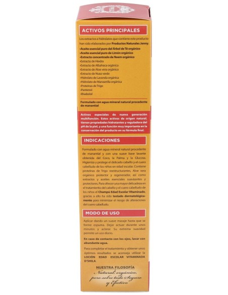 D'Shila Champú Vitaminado Especial Edad Escolar 250Ml