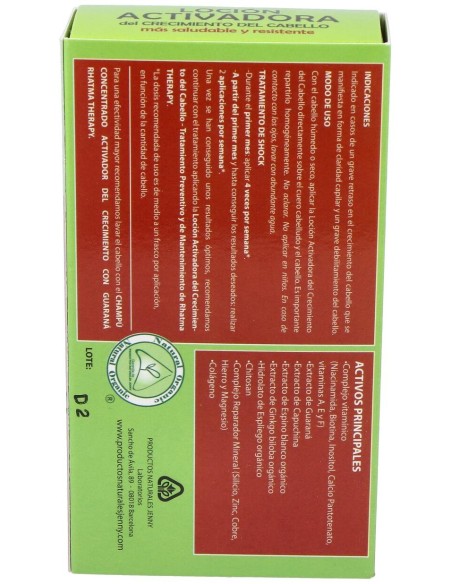 Activador Del Crecimiento Del Cabello Guarana 4Ud.