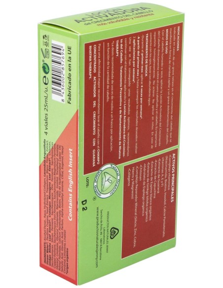 Activador Del Crecimiento Del Cabello Guarana 4Ud.