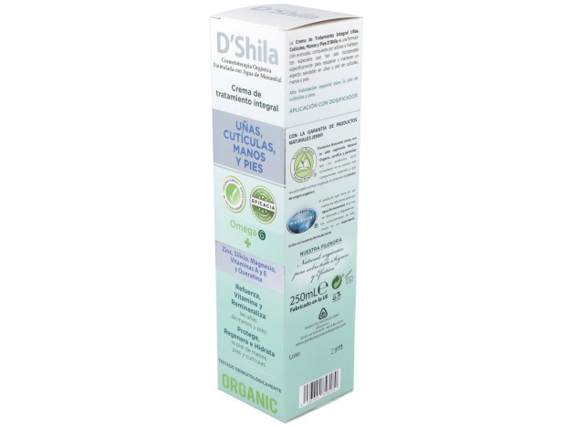 D'Shila Crema Uñas_ Cutículas_ Manos Y Pies 250 Ml