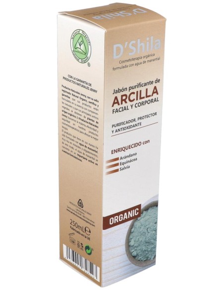 D'Shila Jabón Purificante Arcilla Piel Mixta 250Ml