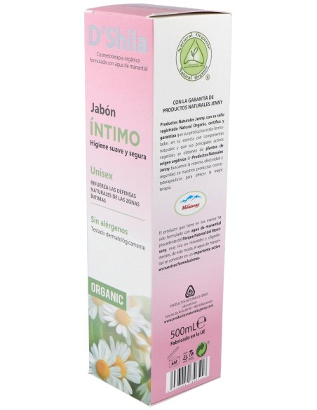 Jabon Intimo Higiene Suave Y Segura 500Ml.
