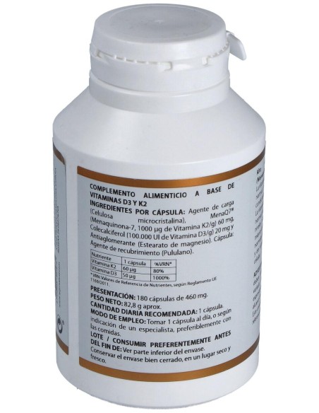 Holovit Vit. D3 2000Ui+K2 60Mcg+Menaquinona 180Cap