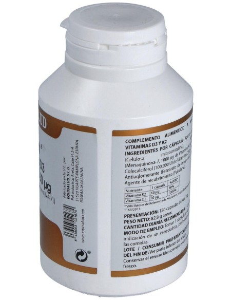 Holovit Vit. D3 2000Ui+K2 60Mcg+Menaquinona 180Cap